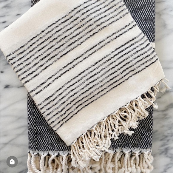 Olive & Linen Turkish Bath Towel Set - Picture 1 of 7